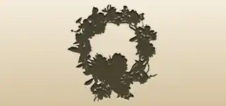 Wreath silhouette