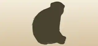 Monkey silhouette