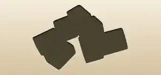 Mahjong Tiles silhouette