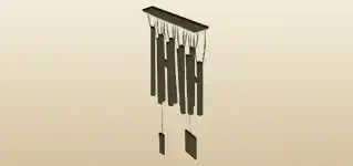 Wind Chimes silhouette