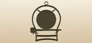Gong silhouette