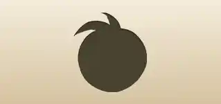 Peach silhouette