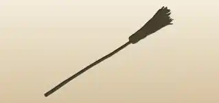 Broom silhouette