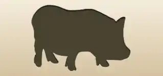 Piggy silhouette