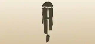 Wind Chimes silhouette