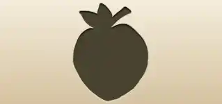 Peach silhouette