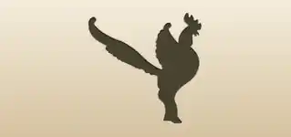 Rooster silhouette