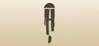Wind Chimes silhouette