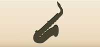Saxophone silhouette