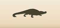 Crocodile silhouette