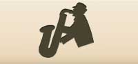 Saxophone silhouette