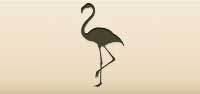 Flamingo silhouette