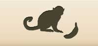 Monkey silhouette