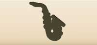 Saxophone silhouette