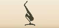Saxophone silhouette