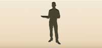 Waiter silhouette