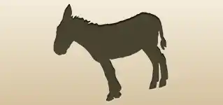Donkey silhouette