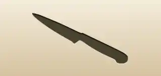 Knife silhouette