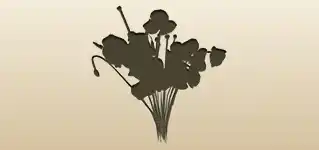 Poppies silhouette