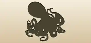 Octopus silhouette