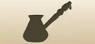 Turkish Coffee Pot silhouette