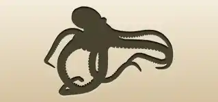 Octopus silhouette