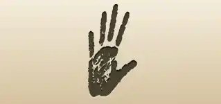 Handprint silhouette