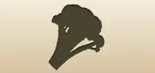 Broccoli silhouette