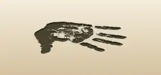 Handprint silhouette