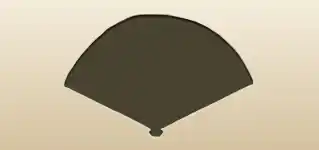 Hand Fan silhouette