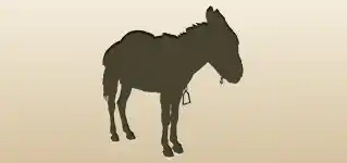 Donkey silhouette