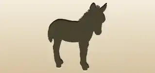 Donkey silhouette