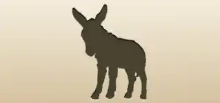 Donkey silhouette
