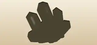 Crystals silhouette