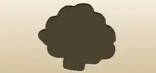 Broccoli silhouette