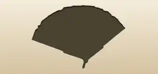 Hand Fan silhouette