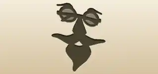 Nose Glasses silhouette