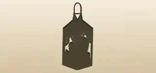 Crystals silhouette