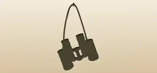 Binoculars silhouette