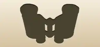 Binoculars silhouette
