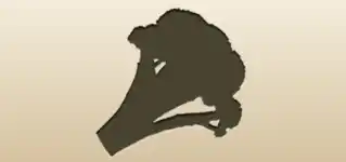 Broccoli silhouette