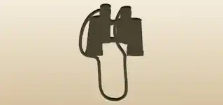 Binoculars silhouette