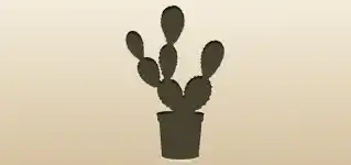 Cactus silhouette