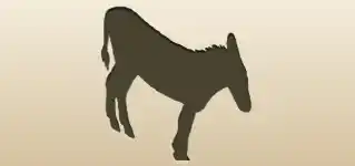 Donkey silhouette