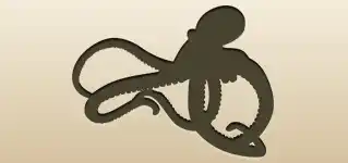 Octopus silhouette