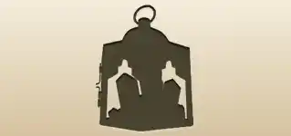 Crystals silhouette