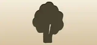 Broccoli silhouette
