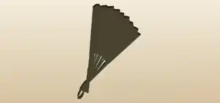 Hand Fan silhouette
