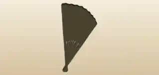 Hand Fan silhouette