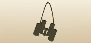 Binoculars silhouette